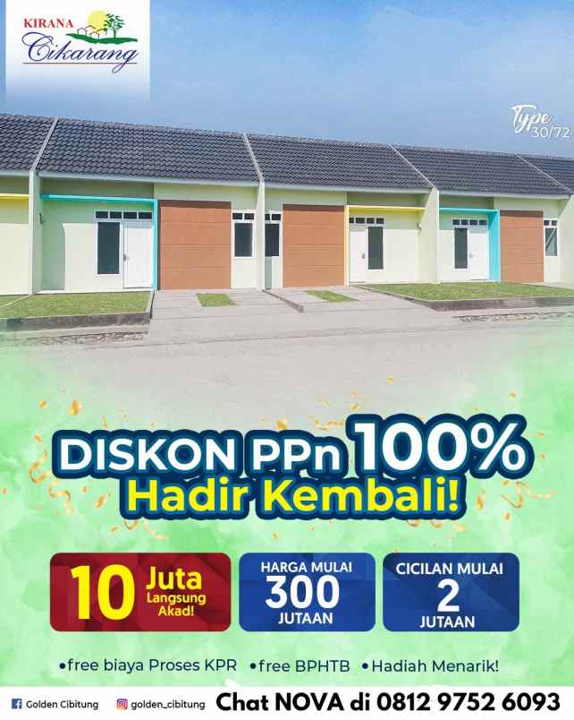 rumah strategis dekat sekolah dengan cicilan flat