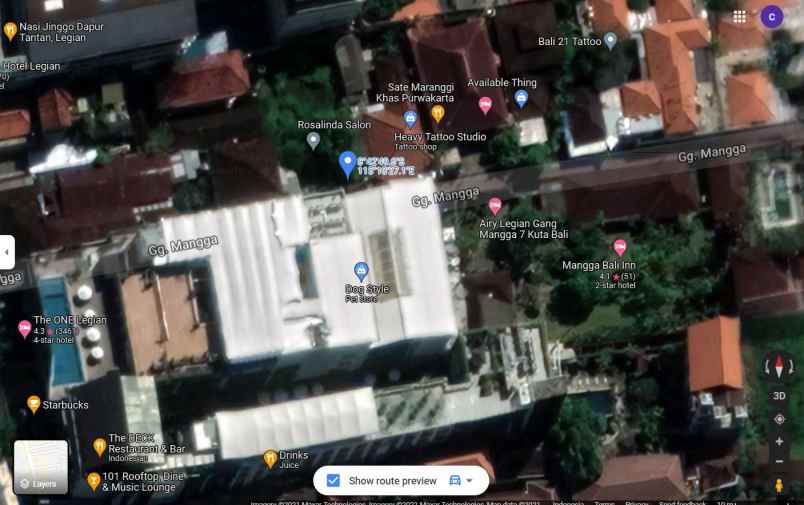 tanah kuta kabupaten badung bali