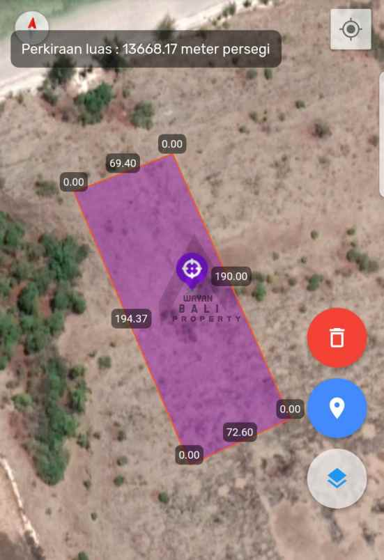 tanah pantai puru kambera