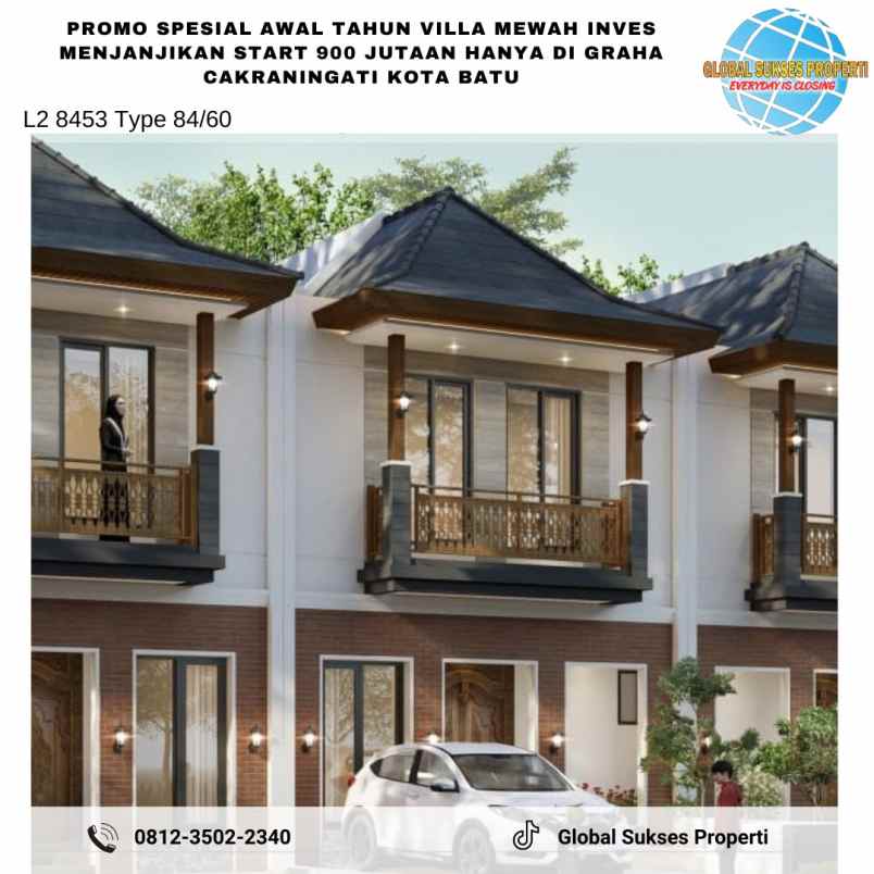 villa mewah dan strategis di graha cakraningati batu