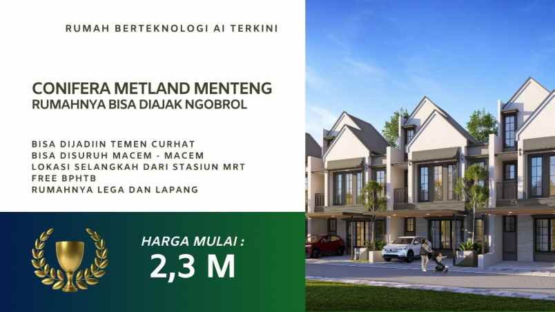 conifera metland menteng harga perdana