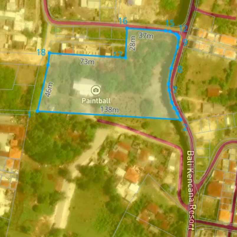 dijual 83 are jl bkr bali cliff ungasan kuta selatan