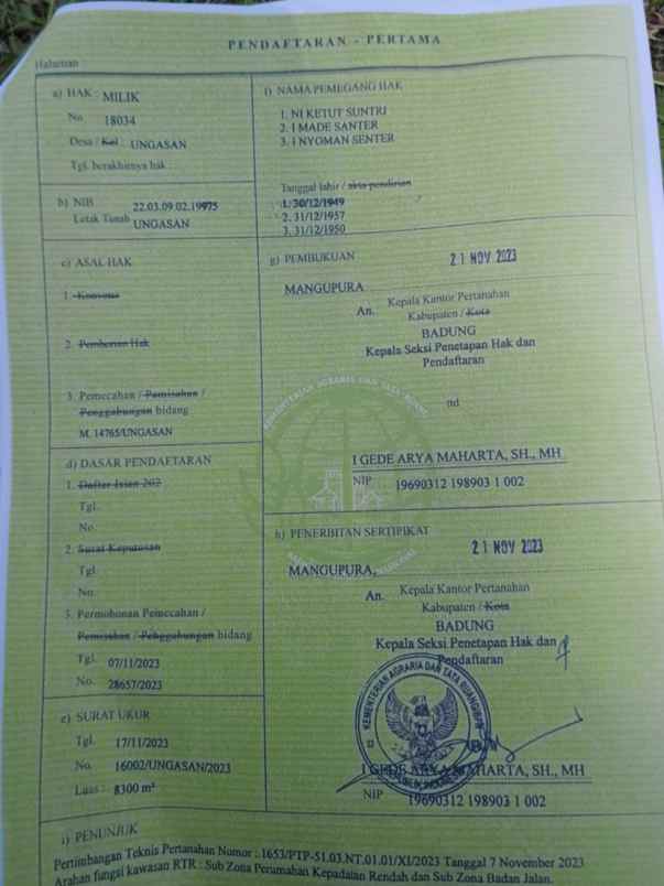 dijual 83 are jl bkr bali cliff ungasan kuta selatan