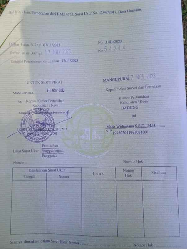 dijual 83 are jl bkr bali cliff ungasan kuta selatan