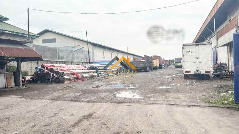 dijual gudang daerah mabar jalan kayu putih medan deli