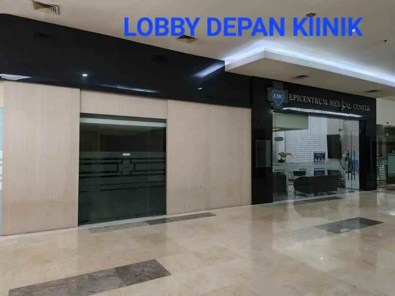 dijual klinik siap operasi di epiwalk 600m 2 lantai
