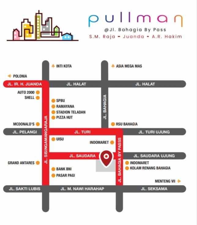 dijual ruko gudang kantor jalan bahagia by pass s m