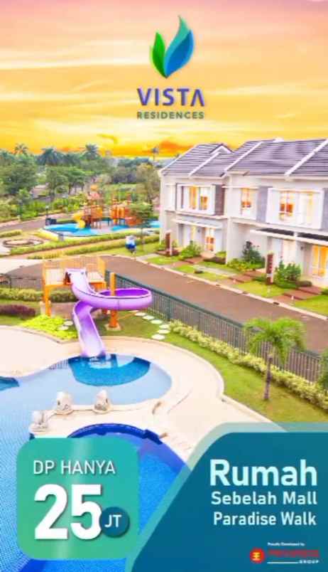 dijual rumah 2 lantai di serpong dekat mall aeon