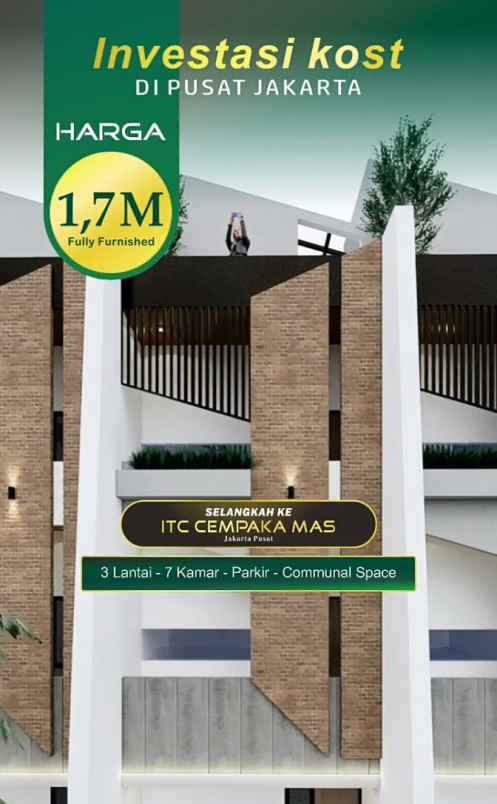 dijual rumah cempaka mas