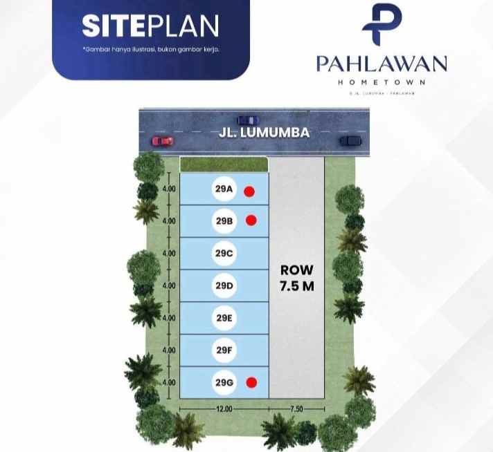 dijual rumah jalan lumumba pahlawan