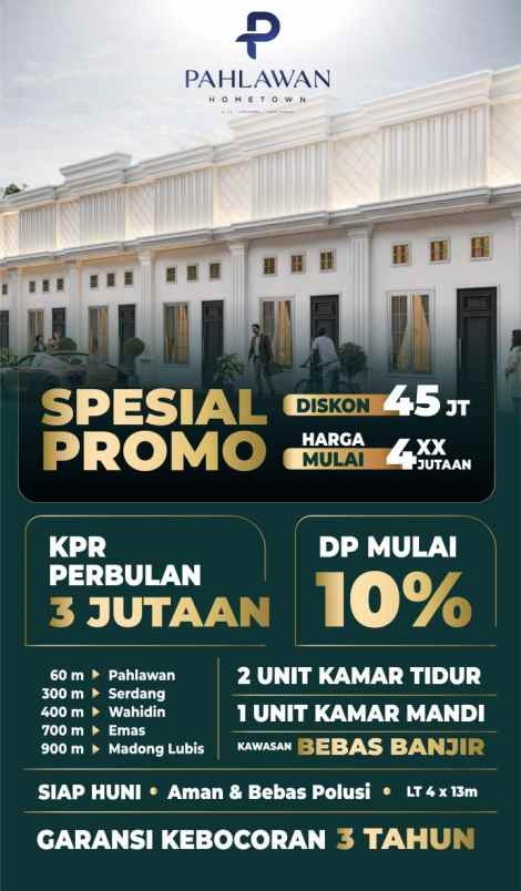 dijual rumah jalan lumumba pahlawan