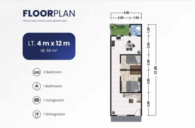 dijual rumah jalan lumumba pahlawan