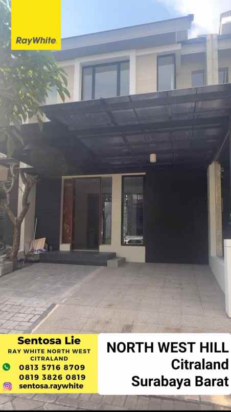 dijual rumah jalan north west hill