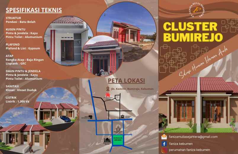 dijual rumah strategis pusat kota sruweng kebumen