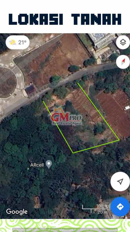 dijual tanah citra green dago