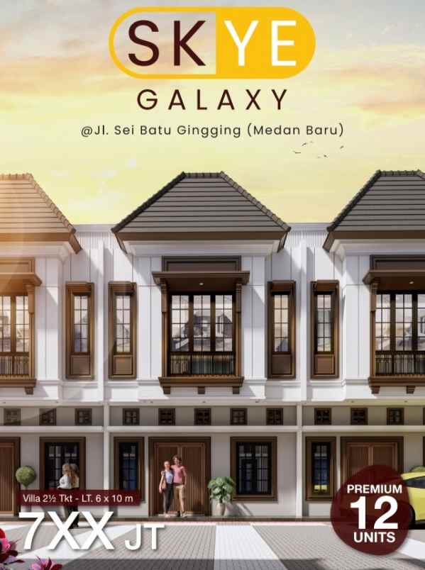 dijual villa jalan sei batu gingging