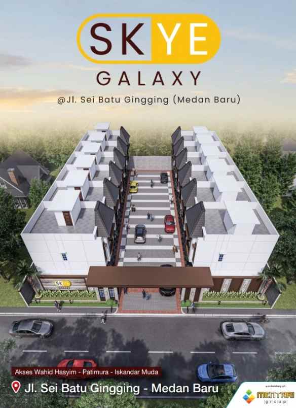 dijual villa jalan sei batu gingging