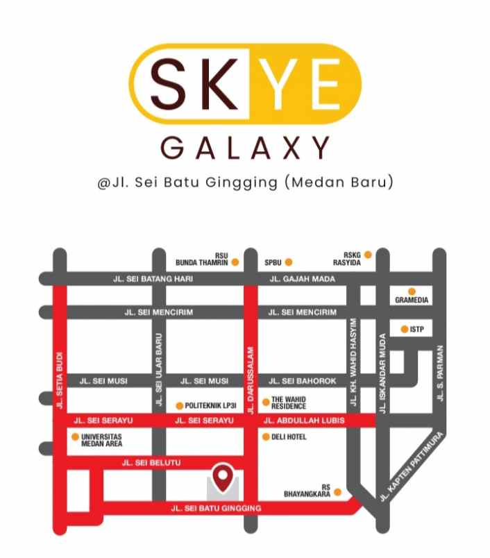 dijual villa jalan sei batu gingging