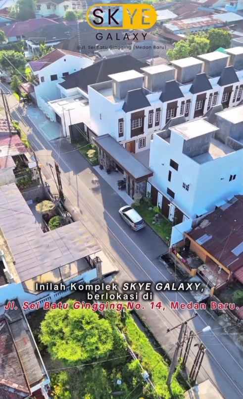 dijual villa jalan sei batu gingging
