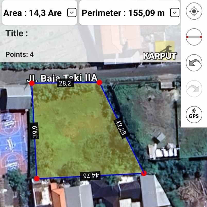 disewakan tanah gatsu barat