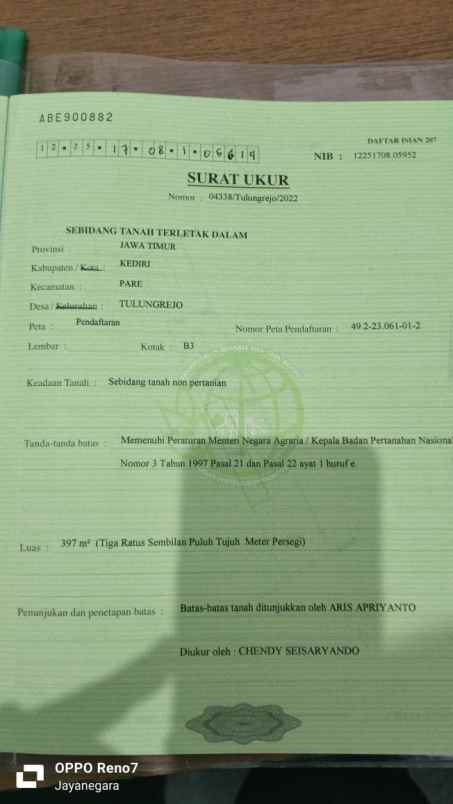 jual tanah di kampung inggris pare