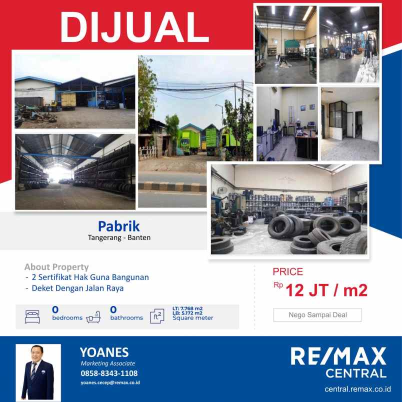 pabrik bagus 5172 m2 hgb tangerang banten