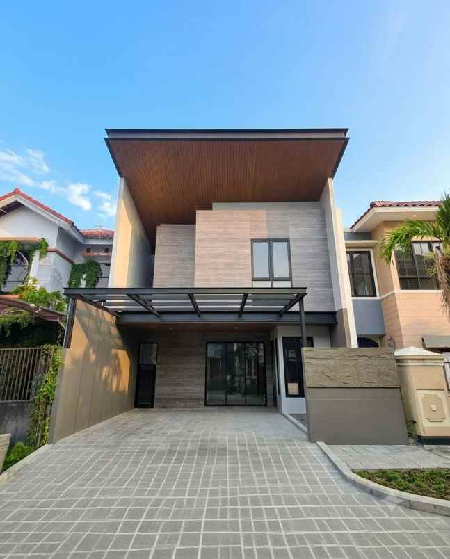 rumah dharmahusada mas new minimalis carport 2