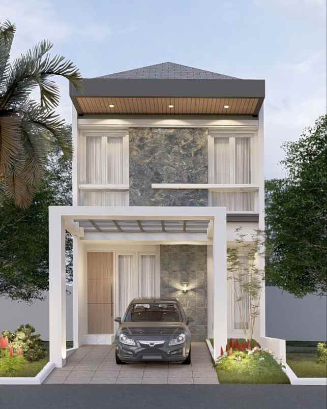 rumah grand pakuwon new minimalis 4ac canopy cor