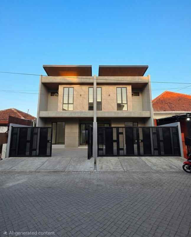 rumah manyar tompotika new minimalis row 3 mobil