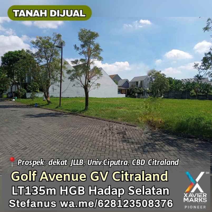 tanah golf avenue citraland