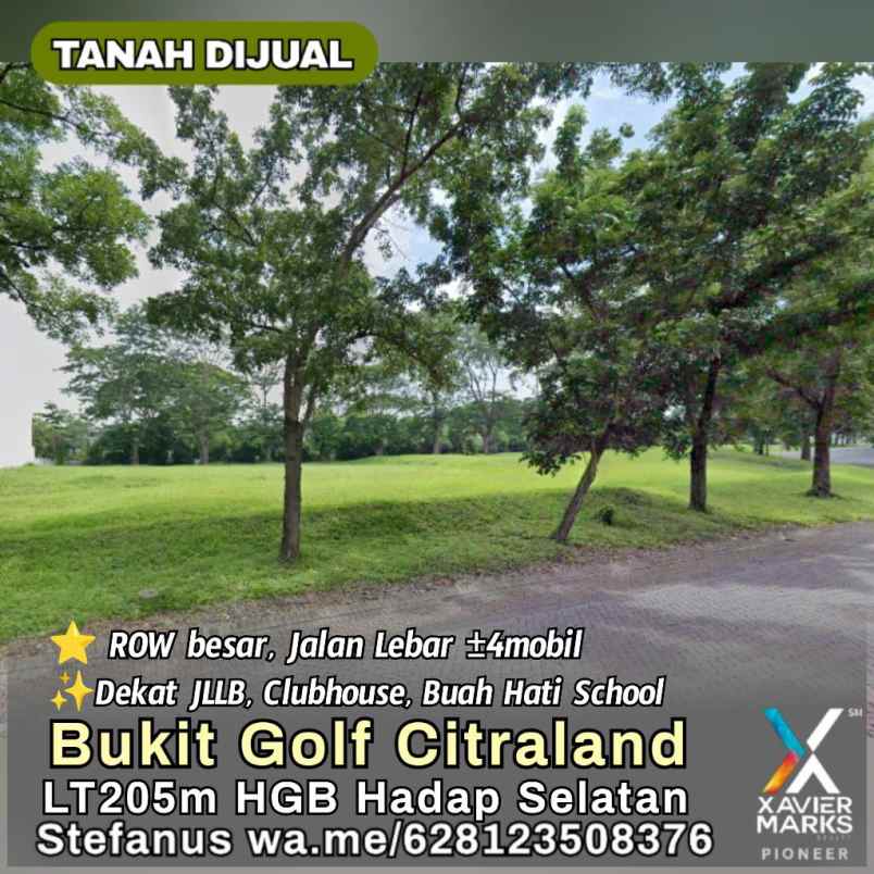 tanah golf avenue citraland