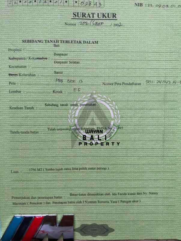 tanah jl danau tamblingan