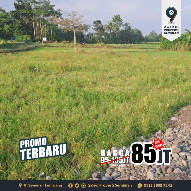tanah kavling tengah kota lumajang