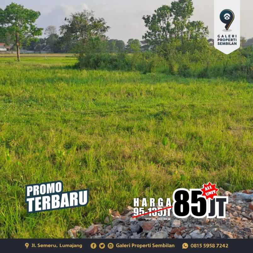 tanah kavling tengah kota lumajang
