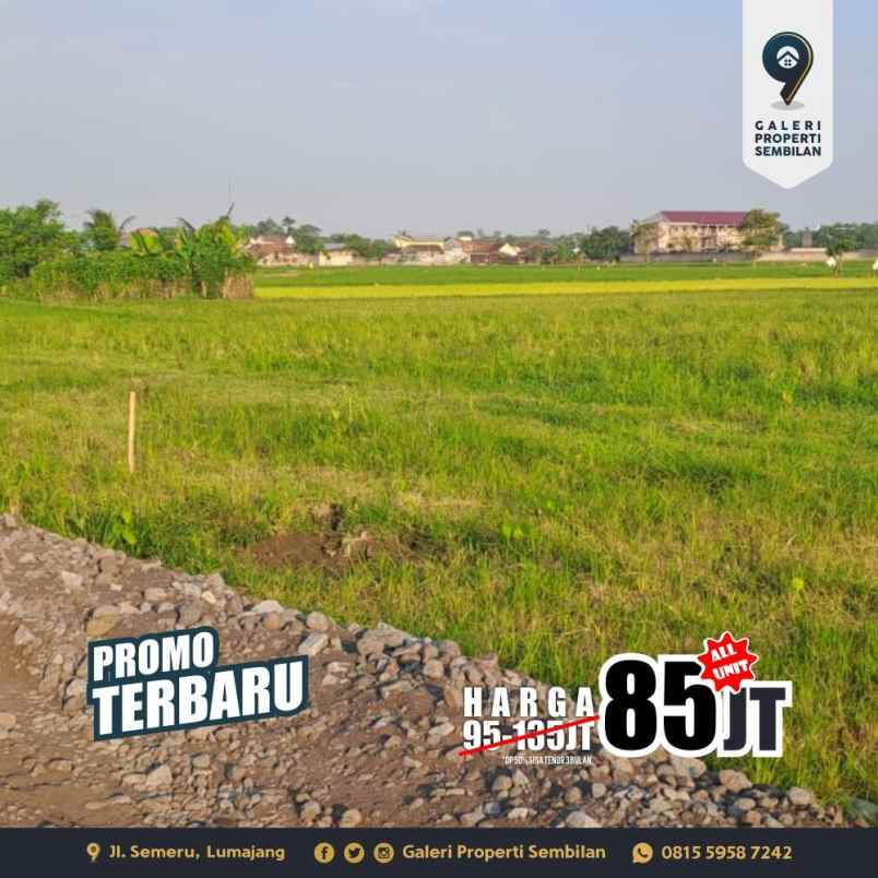 tanah kavling tengah kota lumajang