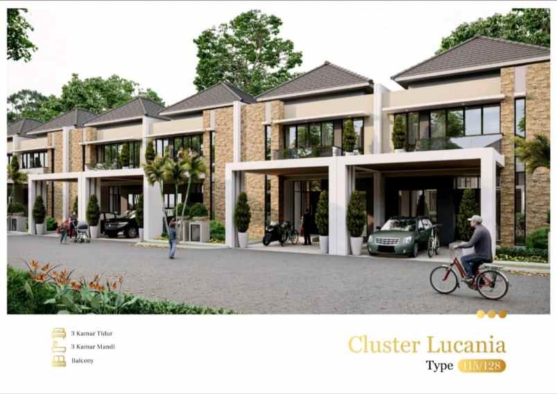 3kt 1km dijual rumah cluster murah tiban batam