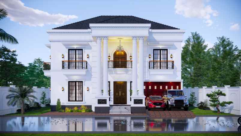 dijual hunian mewah 2 lantai di tengah kota pekanbaru