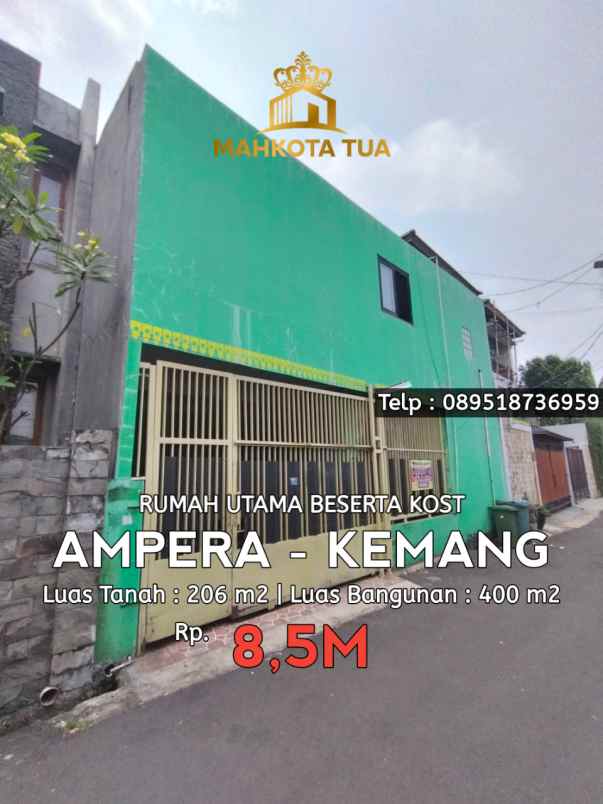 dijual kost ampera kemang