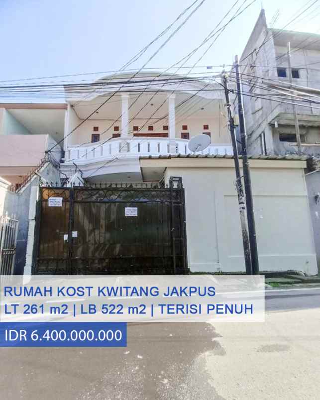 Rumah Kost 24 Kamar Terisi Penuh Di Kwitang Senen Jakarta Pusat