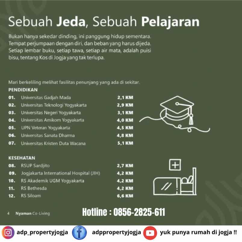 dijual kost pandega padma catur