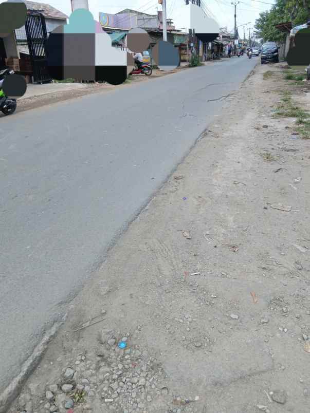 dijual lahan pinggir jalan raya di tarumajaya bekasi
