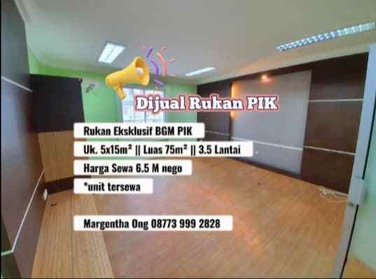 dijual rukan eksklusif bgm pik 3 5 lantai