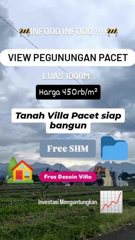 dijual ruko gudang kantor pacet mojokerto jawa timur