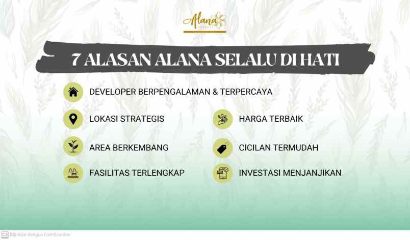 dijual rumah alana regency tambak oso