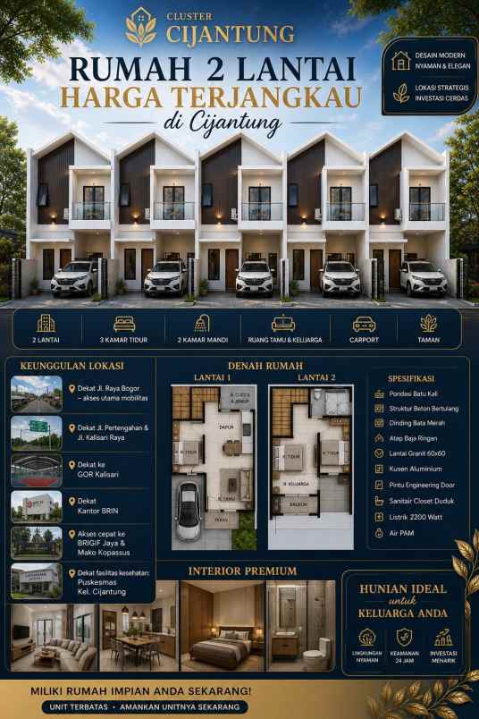 dijual rumah cijantung