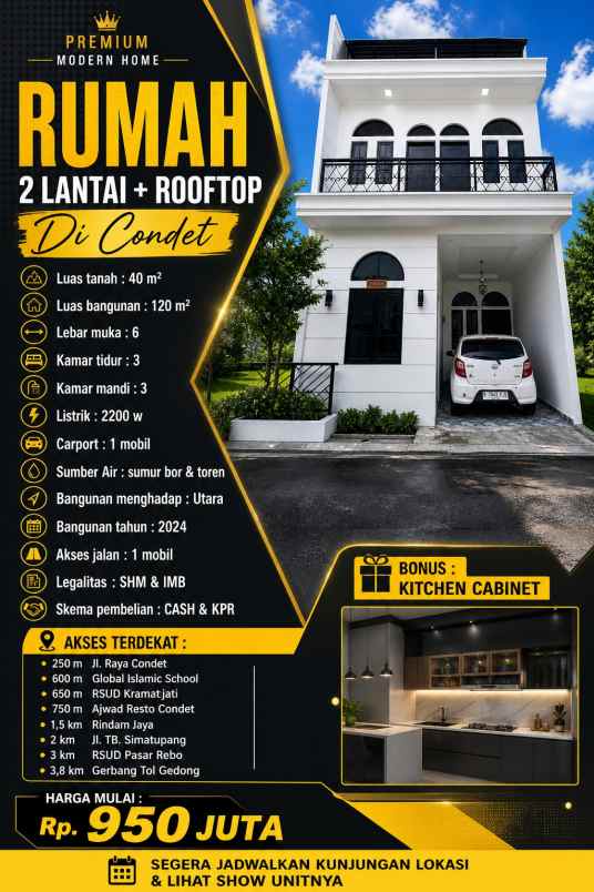 dijual rumah condet