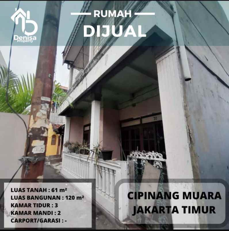 dijual rumah di cipinang muara 3
