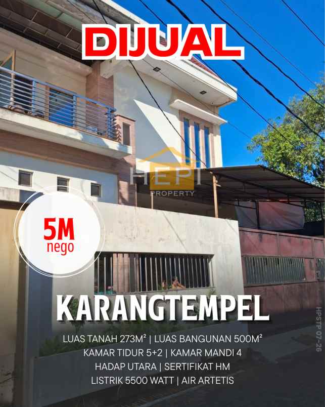 dijual rumah di karangtempel semarang