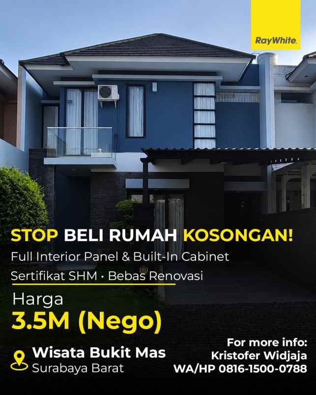 dijual rumah du louvre wisata bukit mas 2