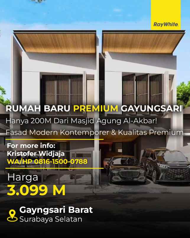 dijual rumah gayungsari barat
